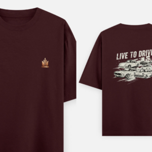 Heritage Tint Unisex Live To Drive Oversized T-Shirt – Vintage Car Culture Graphic | SETH JI CAR STATION
