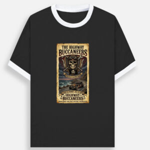 Highway Buccaneers Ringer T-Shirt – Car Graphic Tee for Men | SETH JI CAR STATION
